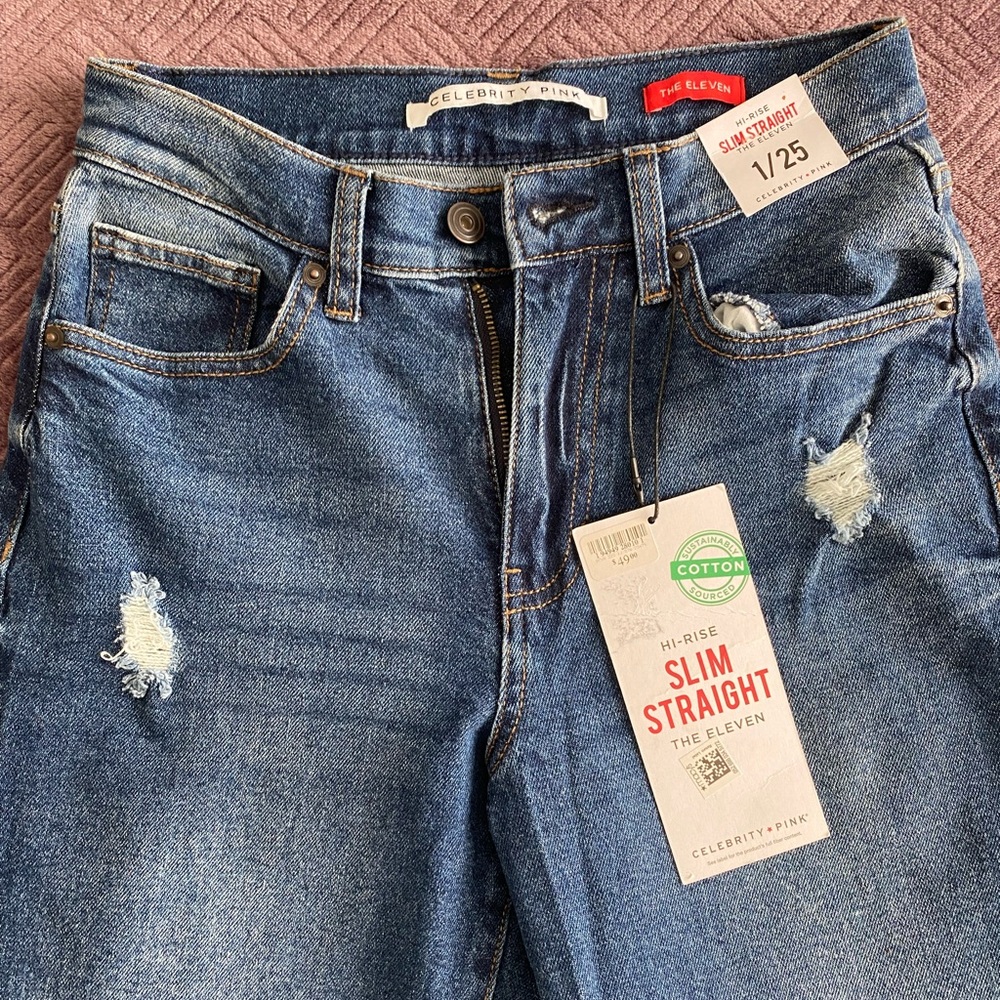 High rise jeans Celebrity pink NWT